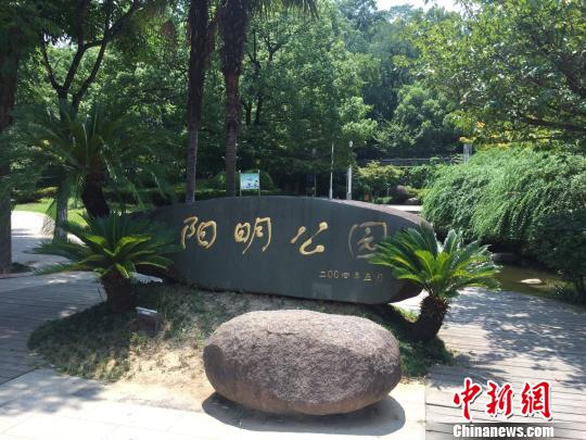 图为绍兴市阳明公园 项菁 摄 图为绍兴市阳明公园 项菁 摄
