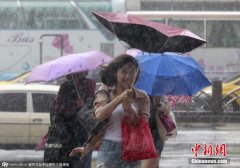 台湾宜兰将有大雨或豪雨 中南部空气污染或加剧